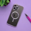 Electro Mag iPhone 13 MagSafe kameravédős hátlap, tok, lila-átlátszó