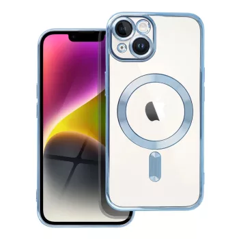   Electro Mag iPhone 14 MagSafe kameravédős hátlap, tok, lila-átlátszó