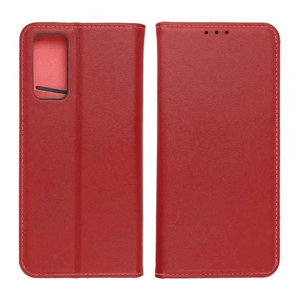 Genuine Leather Smart Pro iPhone 11 eredeti bőr oldalra nyíló tok, piros