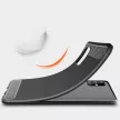 Carbon Case Flexible Samsung Galaxy A13 4G hátlap, tok, fekete