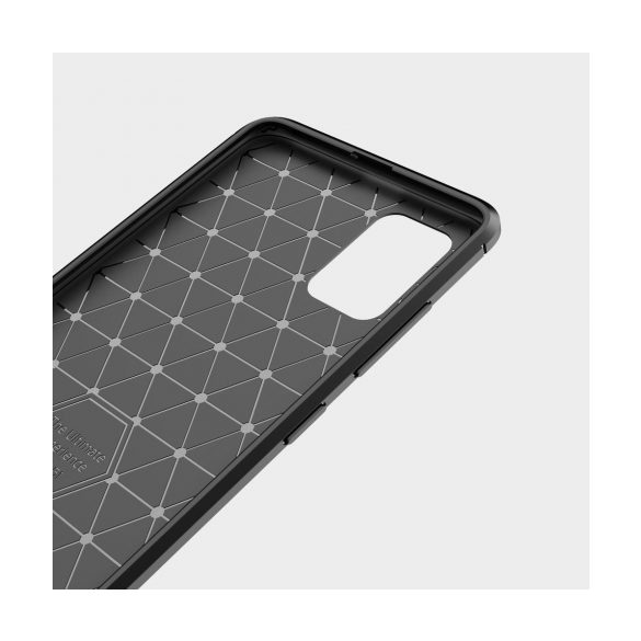 Carbon Case Flexible Samsung Galaxy A13 4G hátlap, tok, fekete