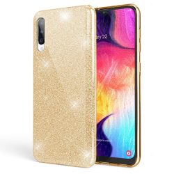 Glitter 3in1 Case Samsung Galaxy A13 4G hátlap, tok, arany