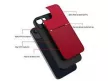 Elegance Case Samsung Galaxy A13 4G hátlap, tok, piros