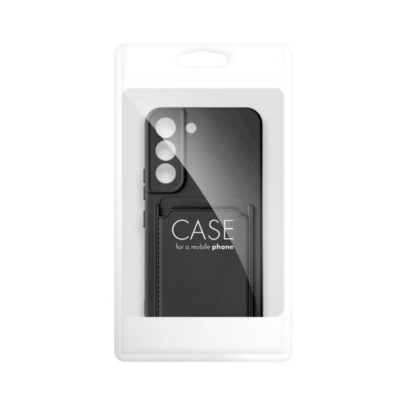 Card Case Silicone Samsung Galaxy A13 5G/A04S hátlap, tok, fekete