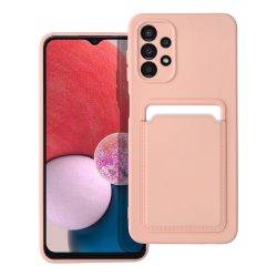   Card Case Silicone Samsung Galaxy A13 5G hátlap, tok, rózsaszín