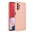 Card Case Silicone Samsung Galaxy A13 5G hátlap, tok, rózsaszín