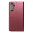 Smart Magnetic Samsung Galaxy A35 oldalra nyíló tok, bordó