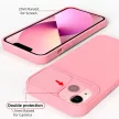 Slide Case Samsung Galaxy A25 5G szilikon hátlap, tok, világos rózsaszín