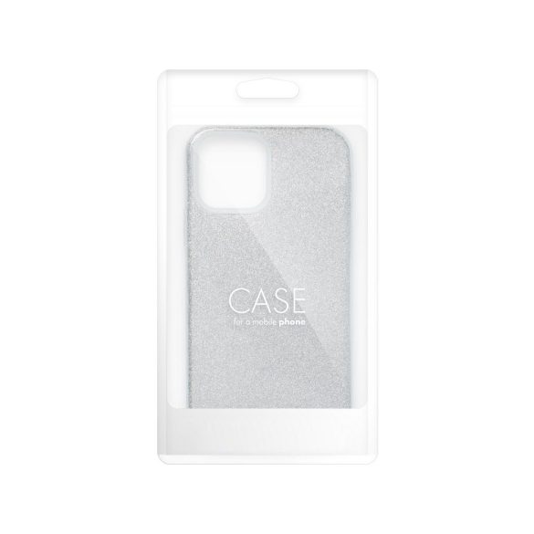 Glitter 3in1 Case iPhone 14 Plus hátlap, tok, ezüst