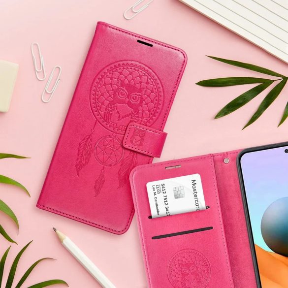 Mezzo Dreamcatcher Samsung Galaxy A35 oldalra nyíló tok, rózsaszín