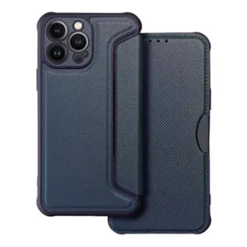   Razor Book Case iPhone 14 Pro oldalra nyíló tok, sötétkék