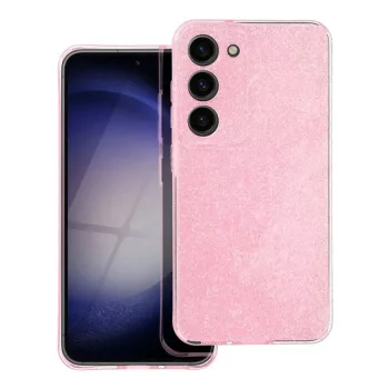   Blink Clear Case Samsung Galaxy A35 2mm csillámos szilikon hátlap, tok, rózsaszín