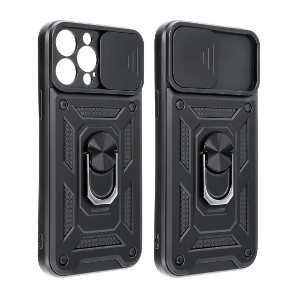 Slide Camera Armor Case Samsung Galaxy A55 ütésálló hátlap, tok, fekete