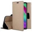 Smart Fancy iPhone 12 Pro Max oldalra nyíló tok, arany-fekete