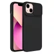 Slide Case iPhone 14 Plus szilikon hátlap, tok, fekete