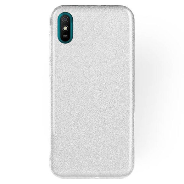 Glitter 3in1 Case Xiaomi Redmi 9A/9AT hátlap, tok, ezüst