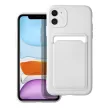 Card Case Silicone Samsung Galaxy A54 5G hátlap, tok, fehér