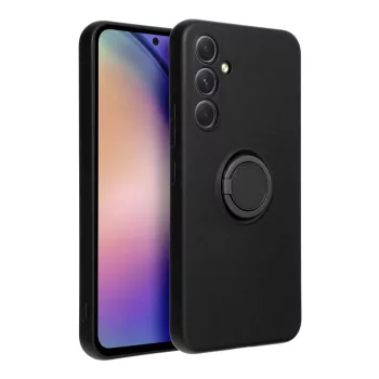   Silicone Ring Magnetic Samsung Galaxy A54 5G mágneses gyűrűs hátlap, tok, fekete