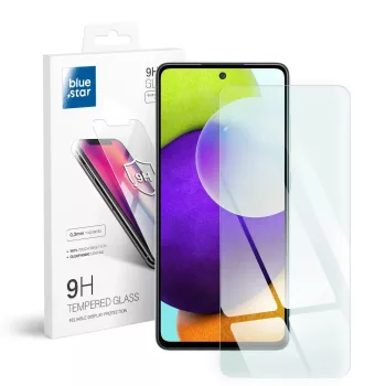   Blue Star Samsung Galaxy A52/A52s 5G kijelzővédő edzett üvegfólia (tempered glass) 9H keménységű (nem teljes kijelzős 2D sík üvegfólia), átlátszó