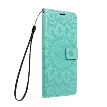   Mezzo Mandala iPhone 7/8/SE (2020) oldalra nyíló tok, mentazöld