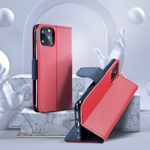 Smart Fancy Xiaomi Mi 11 Ultra oldalra nyíló tok, piros-kék