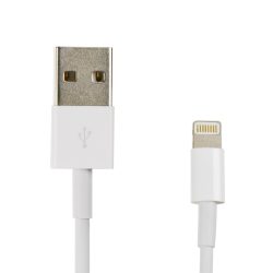   HD4 iPhone 8-pin USB lightning kábel dobozos, 1A, 1m, fehér