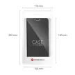 LUNA Book Carbon iPhone 13 Pro oldalra nyíló tok, fekete