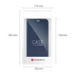 LUNA Book Carbon iPhone 13 Pro oldalra nyíló tok, sötétkék
