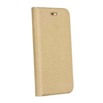LUNA Book Gold iPhone 13 Pro oldalra nyíló tok, arany