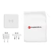 Forcell 4in1 Travel Set multifunkciós hordozható külső akkumlátor és vezeték nélküli töltő USB/USB-C, 8000mAh, fehér