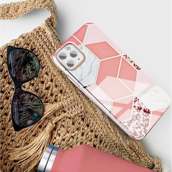 Marble Cosmo 02 Samsung Galaxy A42 5G márvány mintás, hátlap, tok, rózsaszín