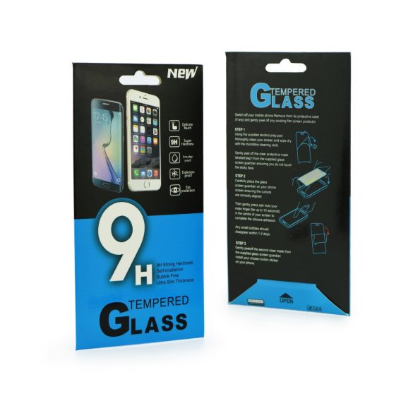 Samsung Galaxy A12 kijelzővédő edzett üvegfólia (2D nem teljes kijelzős sík üvegfólia), 9H, átlátszó