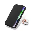 Dux Ducis Skin Pro oldalra nyíló tok, MagSafe, iPhone 15 Plus, fekete