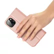 Dux Ducis Skin Pro oldalra nyíló tok iPhone 15 Plus, rózsaszín