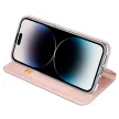 Dux Ducis Skin Pro oldalra nyíló tok iPhone 15 Pro Max, rózsaszín