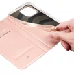 Dux Ducis Skin Pro oldalra nyíló tok iPhone 15 Pro Max, rózsaszín