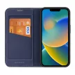 Dux Ducis Skin X2 oldalra nyíló tok iPhone 14 Plus tok patenttal, kék