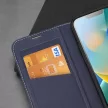 Dux Ducis Skin X2 oldalra nyíló tok iPhone 14 Plus tok patenttal, kék
