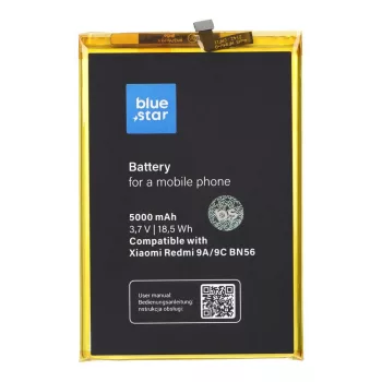   BLUE STAR akkumulátor XIAOMI REDMI 9A/9C/POCO M2 Pro (BN56) 5000 mAh akkumulátorhoz