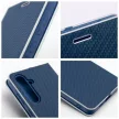 LUNA Book Carbon oldalra nyíló tok XIAOMI Redmi Note 11/11S, kék