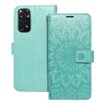   MEZZO Book case, oldalra nyíló tok XIAOMI Redmi Note 11/11S mandala, zöld