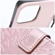 MEZZO Book case, oldalra nyíló tok XIAOMI Redmi Note 11 Pro/11 Pro 5G mandala, rozéarany