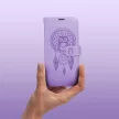 MEZZO Book case, oldalra nyíló tok XIAOMI Redmi 9AT/Redmi 9A álomcsapdás, lila