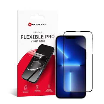   Forcell hajlékony nanoüveg 5D iPhone 13 Pro Max/14 Plus, fekete