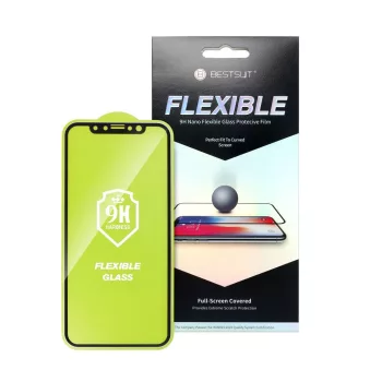   Bestsuit Rugalmas hibrid üvegfólia 5D Apple iPhone 14 Pro Max, fekete
