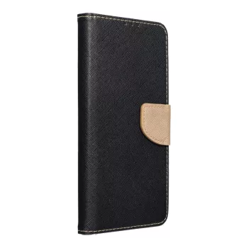   Smart Fancy oldalra nyíló tok iPhone 14 Plus, arany, fekete
