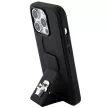 Karl Lagerfeld KLHCP14LGSAKCPK Gripstand Saffiano Karl&Choupette Pins case for iPhone 14 Pro iPhone 14 Pro 6.1", hátlap, tok, fekete