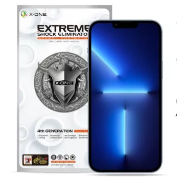  X-ONE Extreme Shock Eliminator 4th gen. matt kijelzővédő edzett üvegfólia iPhone 14 Pro Max/15 Plus