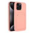 Card Case tok iPhone 15 Pro Max, rózsaszín