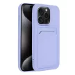 Card Case tok iPhone 15 Pro, lila